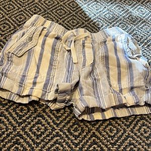 Blue stops mid shorts